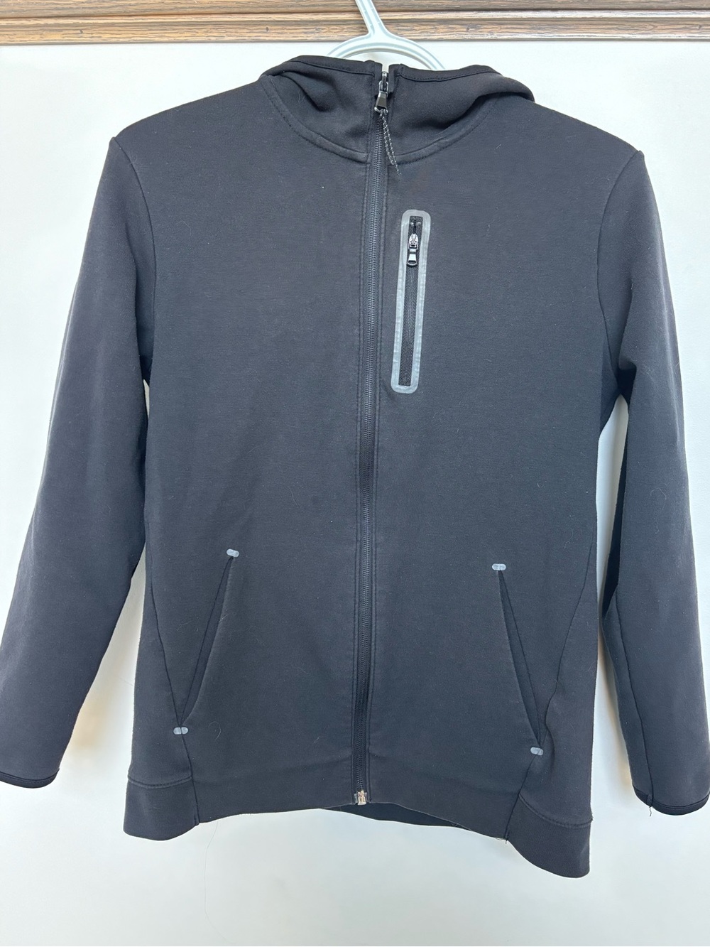 Old Navy Black Zip-Up Hooded Jacket